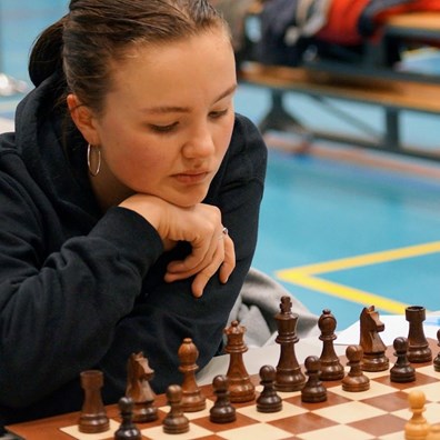 Machteld bij NK 2022, foto Bert Beijer